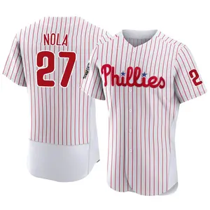 Aaron Nola Philadelphia Phillies Authentic 2022 World Series Home Jersey - White