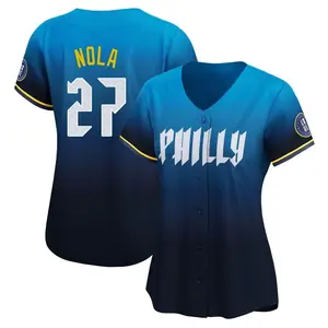 Aaron Nola Philadelphia Phillies Women's Limited 2024 City Connect Jersey - Blue