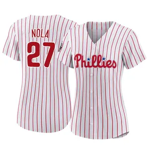 Aaron Nola Philadelphia Phillies Women's Replica 2022 World Series Home Jersey - White