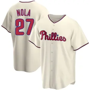 Aaron Nola Philadelphia Phillies Youth Replica Alternate Jersey - Cream
