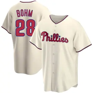 Alec Bohm Philadelphia Phillies Replica Alternate Jersey - Cream