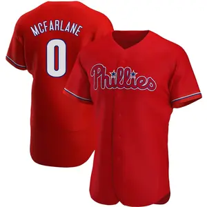 Alex McFarlane Philadelphia Phillies Authentic Alternate Jersey - Red
