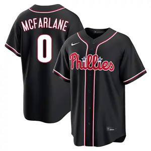 Alex McFarlane Philadelphia Phillies Youth Replica Fashion Out Jersey - Black