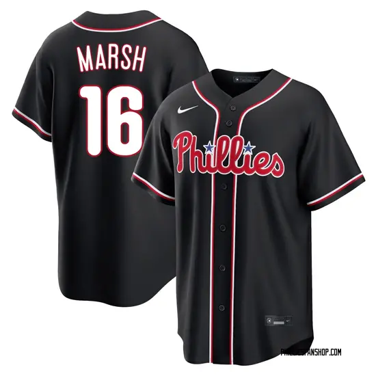 Brandon Marsh Philadelphia Phillies Youth Replica Fashion Out Jersey - Black