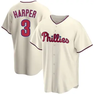 Bryce Harper Philadelphia Phillies Youth Replica Alternate Jersey - Cream