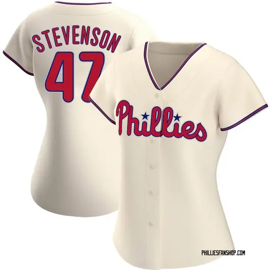 Cal Stevenson Philadelphia Phillies Women's Replica Alternate Jersey - Cream