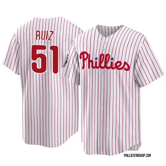 Carlos Ruiz Philadelphia Phillies Replica 2022 World Series Home Jersey - White