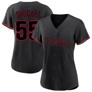 Chase Shugart Philadelphia Phillies Women's Replica Fashion Jersey - Black