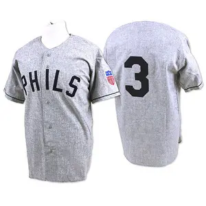 Chuck Klein Philadelphia Phillies Authentic 1942 Throwback Mitchell and Ness Jersey - Grey