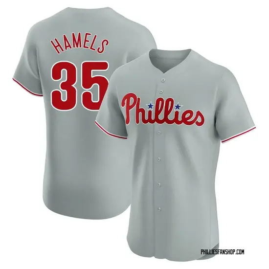 Cole Hamels Philadelphia Phillies Elite Road Jersey - Gray