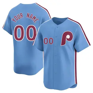 Custom Philadelphia Phillies Youth Limited Alternate Jersey - Light Blue