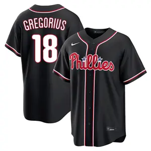 Didi Gregorius Philadelphia Phillies Replica Fashion Out Jersey - Black