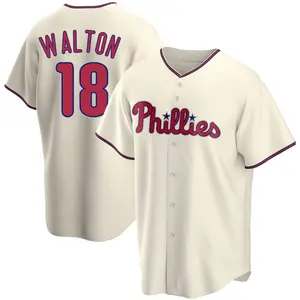 Donovan Walton Philadelphia Phillies Youth Replica Alternate Jersey - Cream