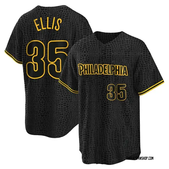 Drew Ellis Philadelphia Phillies Youth Replica Snake Skin City Jersey - Black
