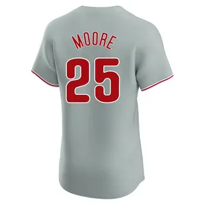 Dylan Moore Philadelphia Phillies Elite Road Jersey - Gray