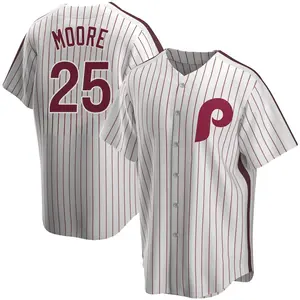 Dylan Moore Philadelphia Phillies Replica Home Cooperstown Collection Jersey - White