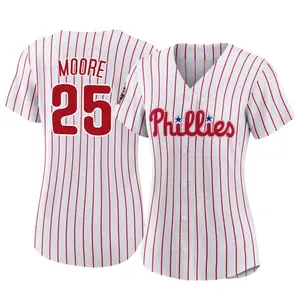 Dylan Moore Philadelphia Phillies Women's Replica 2022 World Series Home Jersey - White