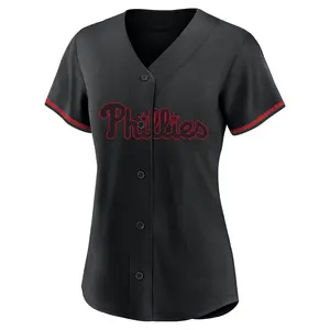 Dylan Moore Philadelphia Phillies Women's Replica Fashion Jersey - Black