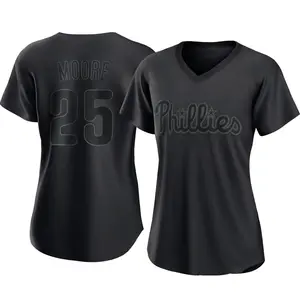 Dylan Moore Philadelphia Phillies Women's Replica Pitch Fashion Jersey - Black