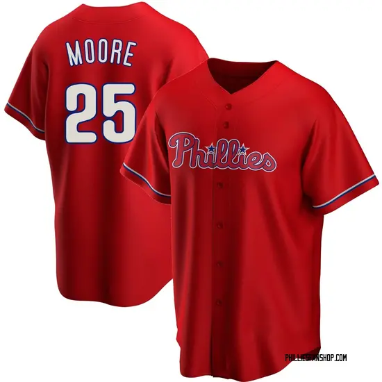 Dylan Moore Philadelphia Phillies Youth Replica Alternate Jersey - Red