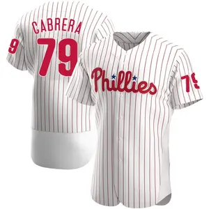Jean Cabrera Philadelphia Phillies Authentic Home Jersey - White