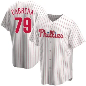 Jean Cabrera Philadelphia Phillies Replica Home Jersey - White