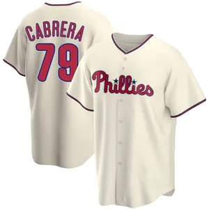 Jean Cabrera Philadelphia Phillies Youth Replica Alternate Jersey - Cream