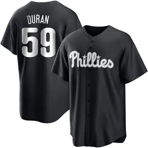 Jhoan Duran Philadelphia Phillies Replica Black/ Jersey - White
