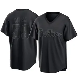 Jhoan Duran Philadelphia Phillies Replica Pitch Fashion Jersey - Black