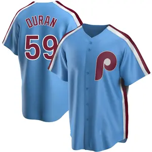 Jhoan Duran Philadelphia Phillies Replica Road Cooperstown Collection Jersey - Light Blue