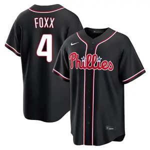 Jimmy Foxx Philadelphia Phillies Youth Replica Fashion Out Jersey - Black