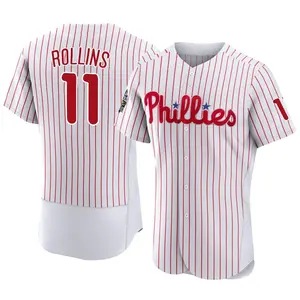 Jimmy Rollins Philadelphia Phillies Authentic 2022 World Series Home Jersey - White