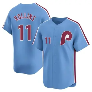 Jimmy Rollins Philadelphia Phillies Limited Alternate Jersey - Light Blue