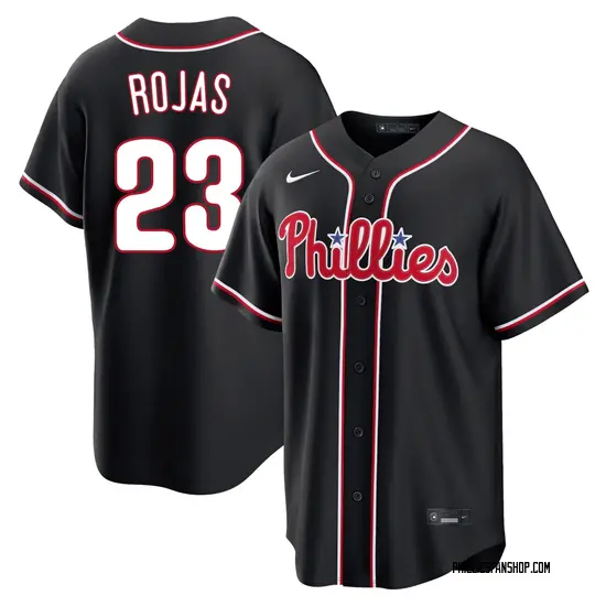 Johan Rojas Philadelphia Phillies Replica Fashion Out Jersey - Black