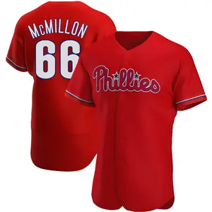 John McMillon Philadelphia Phillies Authentic Alternate Jersey - Red