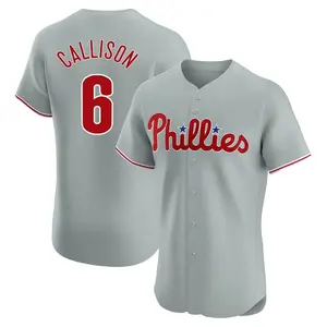 Johnny Callison Philadelphia Phillies Elite Road Jersey - Gray