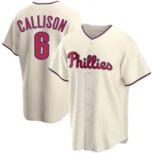 Johnny Callison Philadelphia Phillies Replica Alternate Jersey - Cream