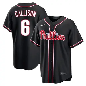 Johnny Callison Philadelphia Phillies Replica Fashion Out Jersey - Black