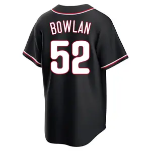 Jonathan Bowlan Philadelphia Phillies Replica Fashion Out Jersey - Black