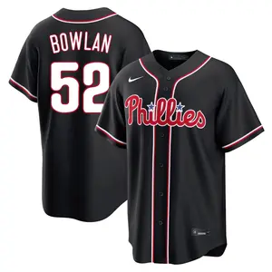 Jonathan Bowlan Philadelphia Phillies Youth Replica Fashion Out Jersey - Black