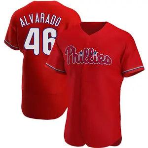 Jose Alvarado Philadelphia Phillies Authentic Alternate Jersey - Red