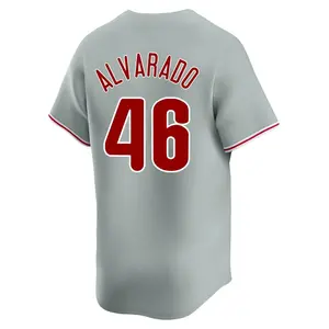 Jose Alvarado Philadelphia Phillies Youth Limited Away Jersey - Gray
