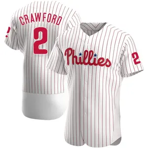 Justin Crawford Philadelphia Phillies Authentic Home Jersey - White