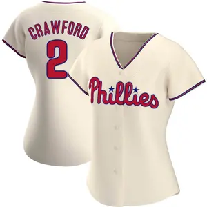 Justin Crawford Philadelphia Phillies Women's Replica Alternate Jersey - Cream