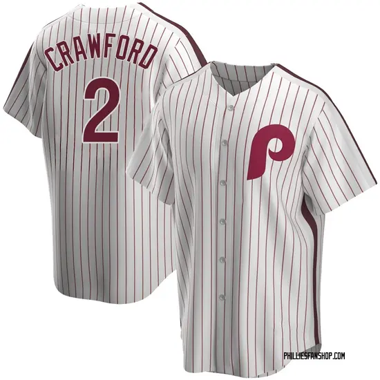 Justin Crawford Philadelphia Phillies Youth Replica Home Cooperstown Collection Jersey - White