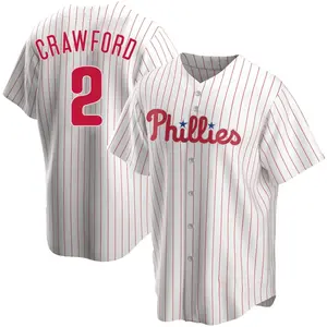 Justin Crawford Philadelphia Phillies Youth Replica Home Jersey - White