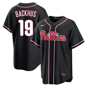 Kyle Backhus Philadelphia Phillies Replica Fashion Out Jersey - Black