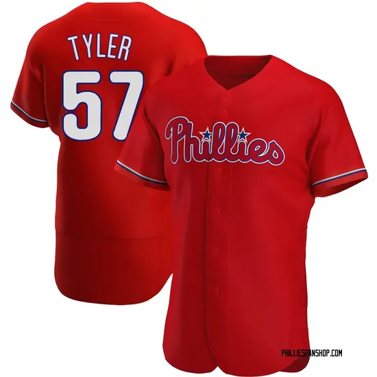 Kyle Tyler Philadelphia Phillies Authentic Alternate Jersey - Red