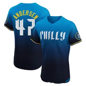 Larry Andersen Philadelphia Phillies Elite 2024 City Connect Jersey - Blue