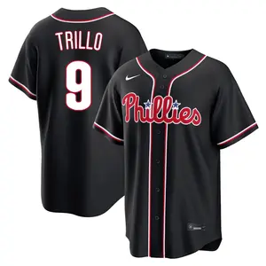 Manny Trillo Philadelphia Phillies Replica Fashion Out Jersey - Black